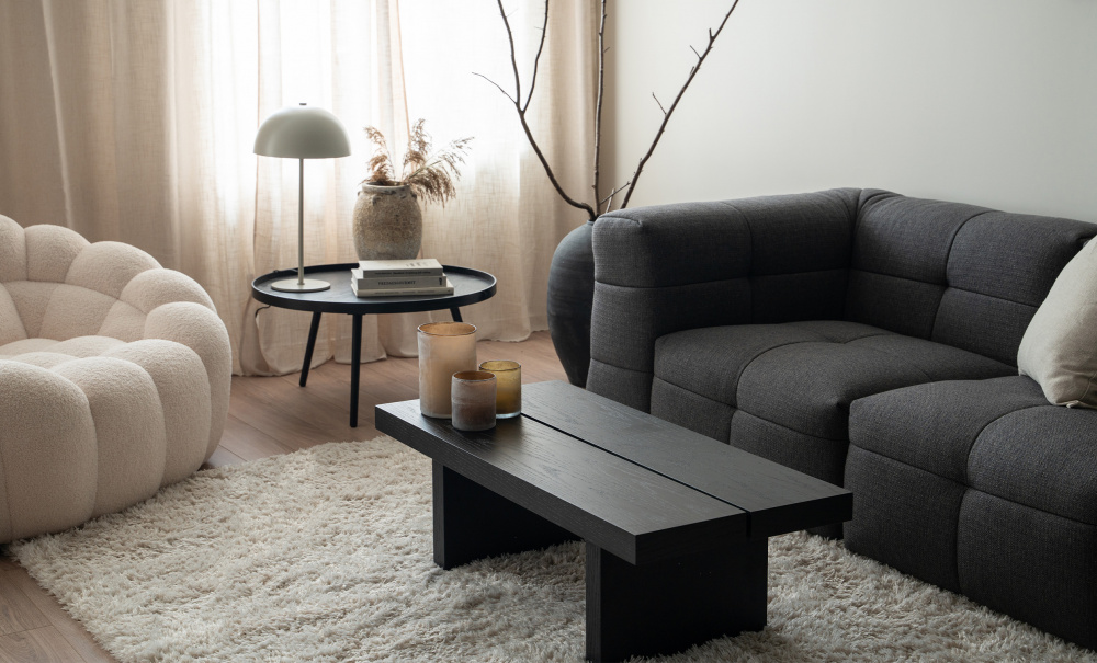 NODA Sofabord Sort i gruppen Stue / Sofabord hos Sofas & more (OL-2389CT-A)