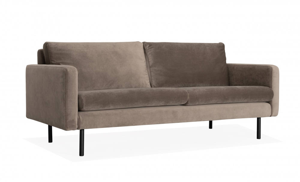 SANDHAMN 3-seters Sofa Velvet Beige i gruppen Stue / Sofaer / Flyelssofaer / hos Sofas & more (SA3SSA03)