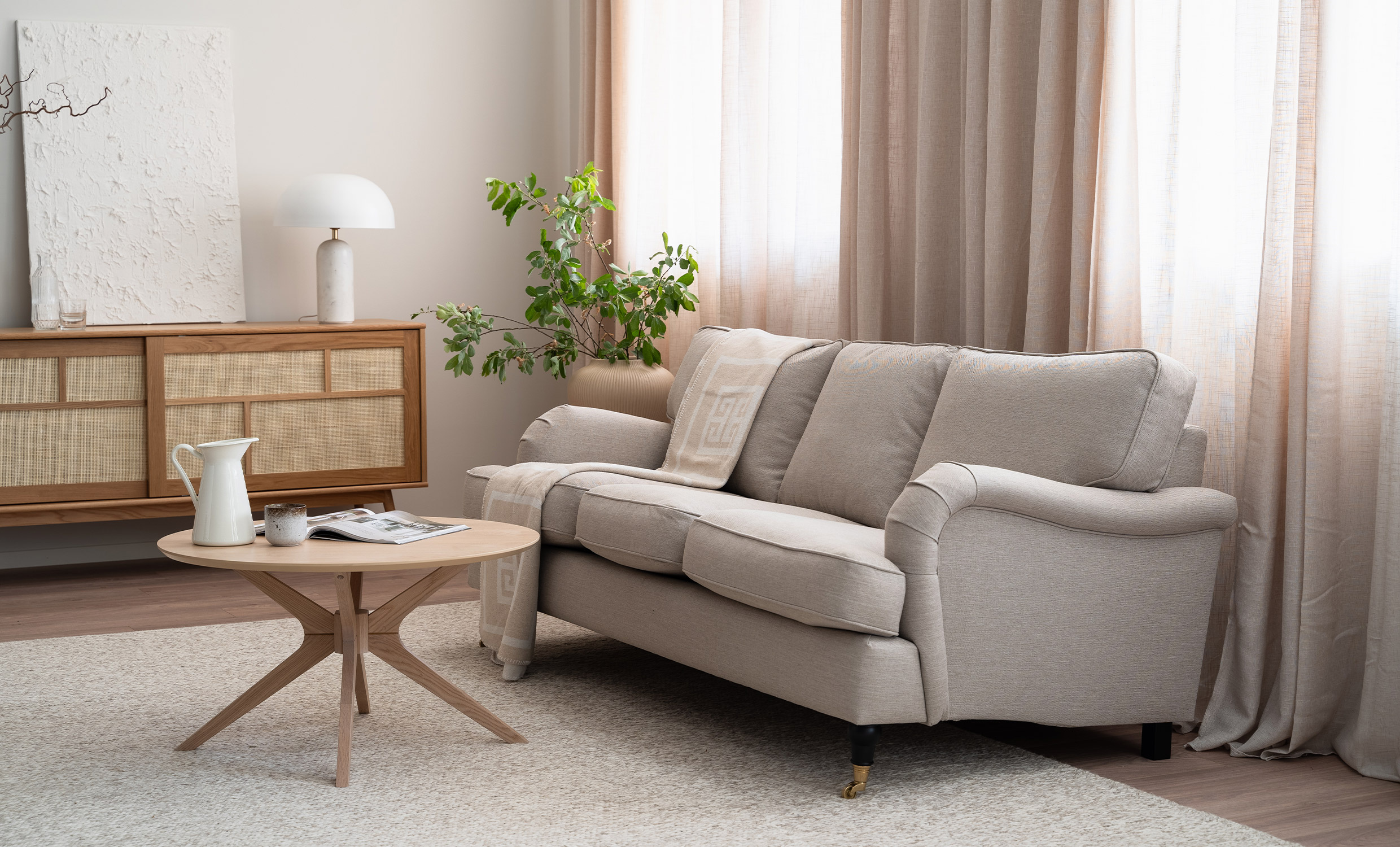 SKAGEN 2-seters Howard-sofa Beige