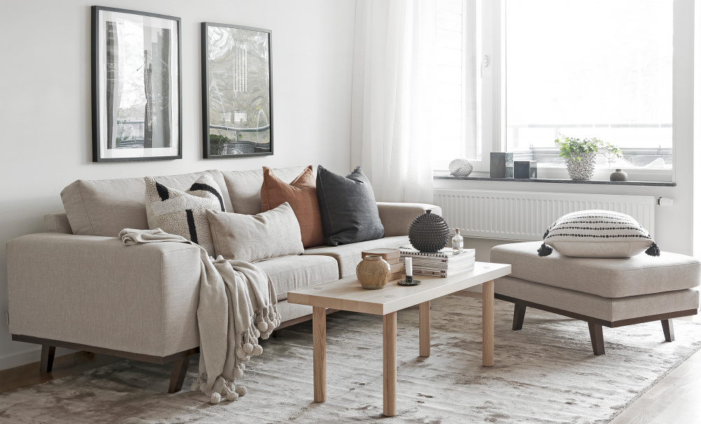 STOCKHOLM Fusion 3-seters sofa Greige i gruppen Stue / Sofaer / hos Sofas & more (ST25CA01)