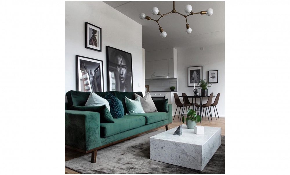 STOCKHOLM 3-seters sofa Velvet Edition Grnn i gruppen Stue / Sofaer / Flyelssofaer / hos Sofas & more (ST25RI37)