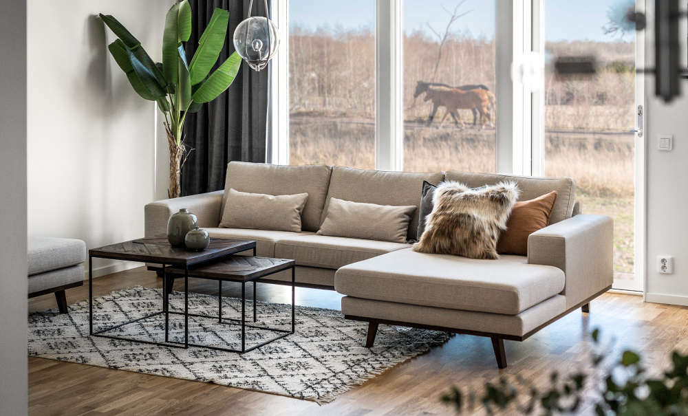 STOCKHOLM Fusion Sofa Hyre Greige i gruppen Stue / Sofaer / hos Sofas & more (ST3DCA01)