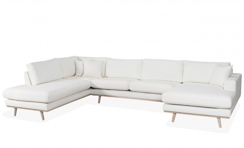 STOCKHOLM PREMIUM U-Sofa Venstre Beige i gruppen Stue / Sofaer / U-sofaer hos Sofas & more (STA3D-BABE)