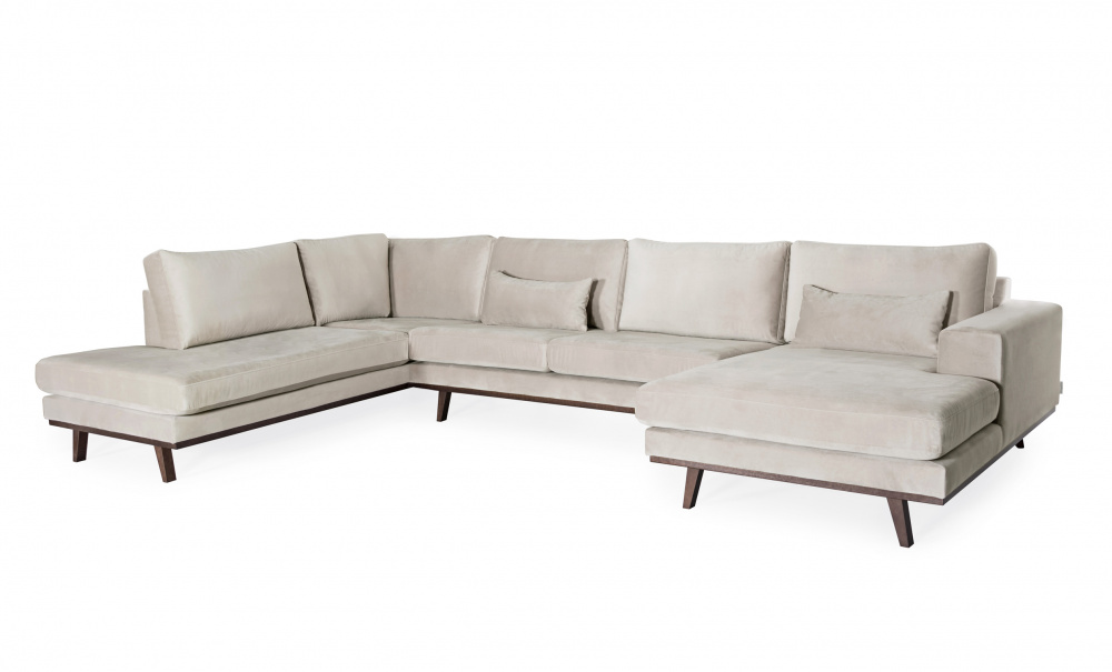 STOCKHOLM U-sofa Venstre Velvet Edition Grnn i gruppen Stue / Sofaer / Flyelssofaer / hos Sofas & more (STA3DRI38)