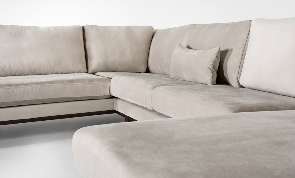 STOCKHOLM U-sofa Venstre Velvet Edition Grnn i gruppen Stue / Sofaer / Flyelssofaer / hos Sofas & more (STA3DRI38)