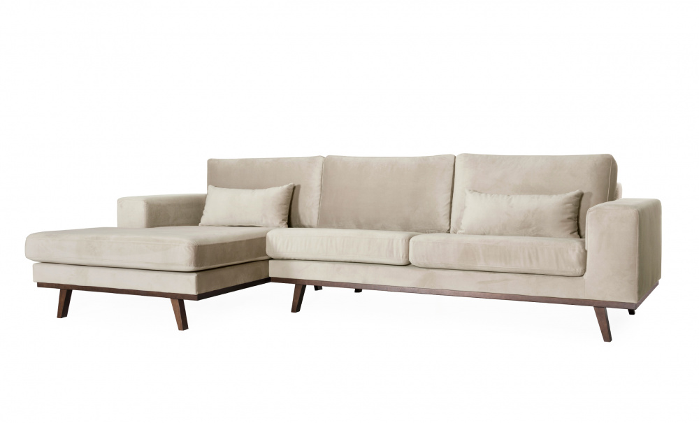 STOCKHOLM Divansofa Venstre Velvet Edition Mrk gr i gruppen Stue / Sofaer / Flyelssofaer / hos Sofas & more (STD3RI96)