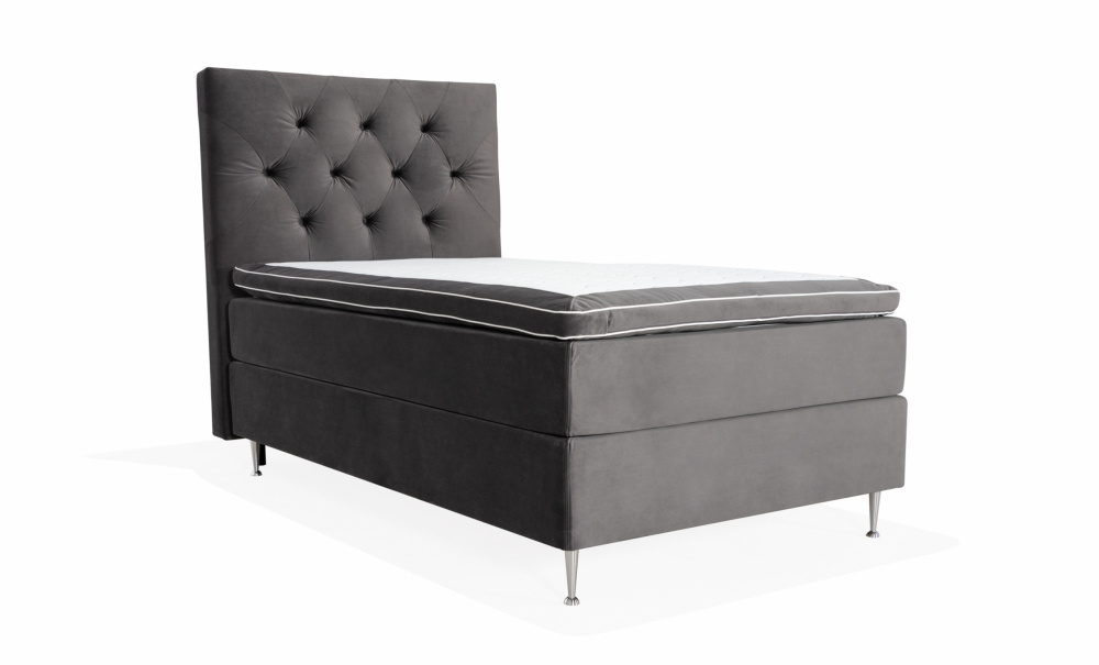 VRMD Premium Sengesett 140 Velvet Dark Grey i gruppen Soverom / Senger / Sengepakke hos Sofas & more (VARMDOPKT140-SAL18)