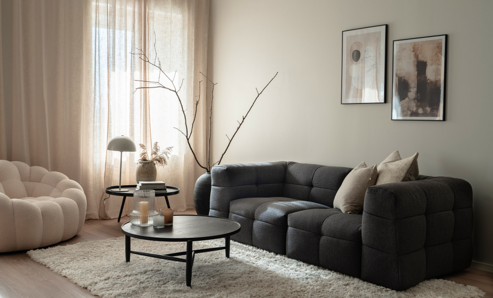 BELIZE 3-seters sofa Antracit i gruppen Stue / Sofaer / hos Sofas & more (Y2121-3S-SD546-09)